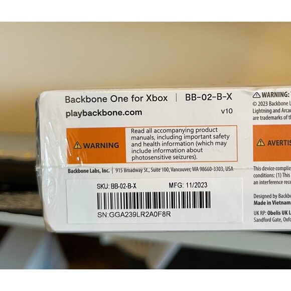 🔥NEW SEALED Backbone (Lightning) BB-02-B-X Mobile Gaming Controller for iPhone - Picture 4 of 5